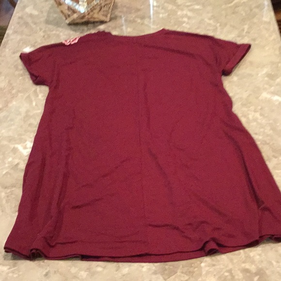 Burgundy embroidered sundress , size XS. - Picture 4 of 4